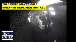 FORD MAVERICK SPRAYIN BEDLINER with TIME LAPSE [upl. by Marlette]