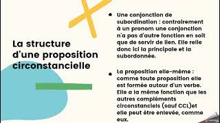 Question de grammaire  les propositions subordonnées conjonctives circonstancielles [upl. by Cheston]