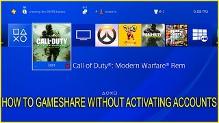 PS4 Easy How To GameShare Without Activating Accounts [upl. by Gerardo681]