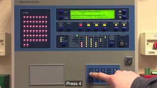 Ziton ZP3 Fire Alarm Control Panel How to perform a lamp test [upl. by Christian]