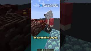 Minecraftta Zihin Okuma oyunu part 3 minecraftshorts minecrafttürkçe minecrafttürkiye [upl. by Melburn484]