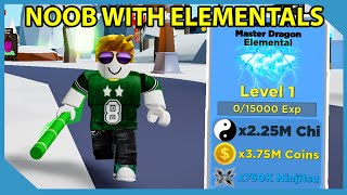 Noob With Elemental Pets in Roblox Ninja Legends [upl. by Sello]