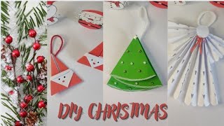 Christmas Ornaments only using paper🎅🏼👼🏼🎄 diy viral trending christmas decor diycraft [upl. by Nicki]