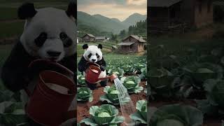 Pandas work hard and diligently panda work shorts video [upl. by Enelcaj]