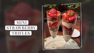 Mini Strawberry Trifles  Valentines Day Special  Aphrodisiac Recipes [upl. by Born397]