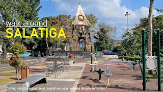 SALATIGA ‼️ walking around from Pancasila Square alunalun to Jalan Jendral Sudirman via Sukowati [upl. by Aerdnahc]