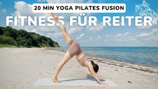 20 MIN YOGA PILATES WORKOUT FÜR REITER  Besser Reiten mit stabilem Sitz starker Mitte amp viel Ruhe [upl. by Blinny]