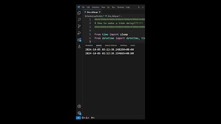 How to make a time delay python [upl. by Eitsud]