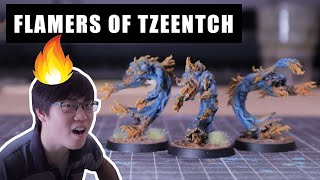 Painting Flamers of Tzeentch [upl. by Ellette]