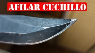 Cómo Afilar Un Cuchillo Al Extremo  Filo Que Afeita [upl. by Odnumyer147]