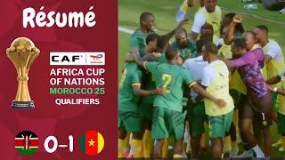 Résumé Kenya VS Cameroun  Qualifications Can 2025 Journée 4 [upl. by Nosnor]