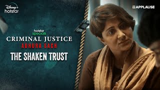 The shaken trust  Cold Open E5  Criminal Justice Adhura Sach  hotstarOfficial [upl. by Assiralk]