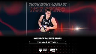 Union Mons Hainaut vs House of Talents Kortrijk Spurs Game Highlights [upl. by Dnalyag]