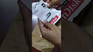 Sandisk pendrive 64gb usb 30 unboxing [upl. by Atilam]