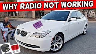 WHY RADIO DOES NOT WORK BMW E60 E61 525i 528i 530i 535i 540i 550i 520i 523i 520d 525d 530d 535d [upl. by Alliuqat]