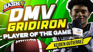 DMV Gridiron Interviews Wide Receiver Keiden Gutierrez [upl. by Enair]