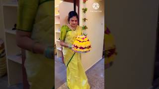 bathukamma♥️😍💚 folk latest reels viralvideo shorts festival SANDHYASUNNYfs9dx [upl. by Nohsav]