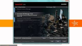 Demo Installing AutoCAD 2012  Part 1 [upl. by Maibach]