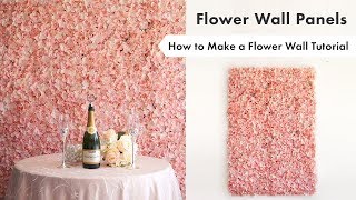 Flower Wall Panels Tutorial  How To Setup  eFavormartcom [upl. by Fayth]