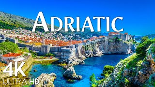 Adriatic Croatia 4K Ultra HD  Scenic Relaxation Film With Calming Music  Relaxation Film [upl. by Hafirahs]