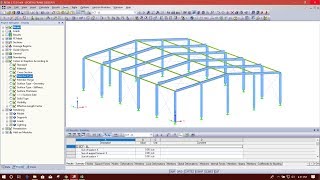 MODELING OF 3D PORTAL FRAME AND APPLYING LOADS IN DLUBAL RFEM [upl. by Lupee]