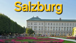 Walking Tour Salzburg  Mirabell Palace Garden  Austria [upl. by Ssidnac]