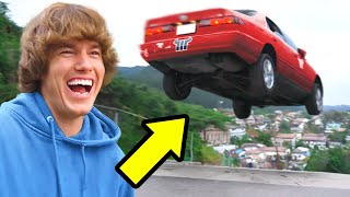 Jumping The Steepest Street In America [upl. by Nolek842]