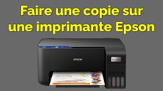 Comment faire une photocopie avec une imprimante Epson [upl. by Qahsi]