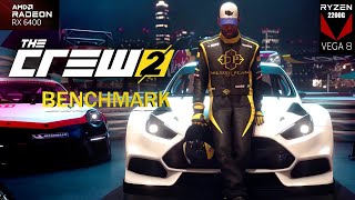 The Crew 2  Ryzen 3 2200G  Vega 8  RX 6400  Benchmark [upl. by Alida504]