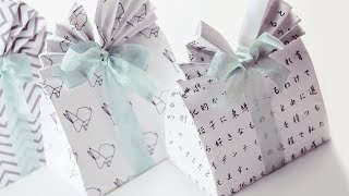 Origami Gift Bag Tutorial  DIY  Paper Kawaii [upl. by Vergos]