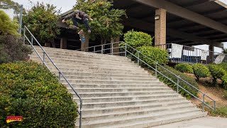 Chris Joslin VS El Toro 20 Stair  Unseen 360 Flip War Footage [upl. by Kimberlee]