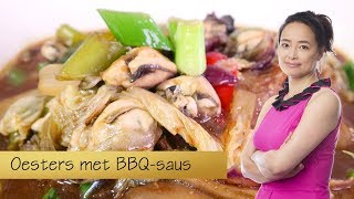 Oesters met Chinese barbecuesaus [upl. by Darlene]