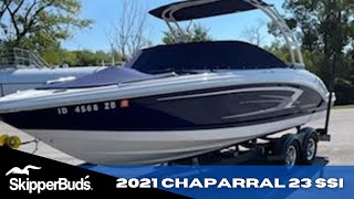 2021 Chaparral 23 SSI Sport Boat Tour SkipperBuds [upl. by Noiroc589]