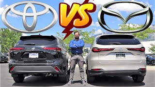 2024 Mazda CX90 VS Toyota Highlander Which Drives The Best [upl. by Shaum]