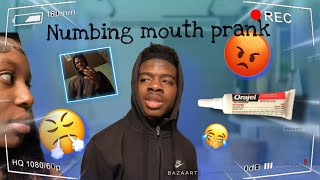 NUMBING MY BOYFRIEND MOUTH PRANK😂😂funny [upl. by Aynek]