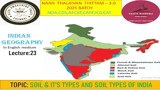 Soil and its types Soil types of India Lecture23  Indian Geography for upsc cdsndaafcatcapf [upl. by Anait]