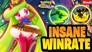 How to Play Tsareena Stomp  Illegal Build  Hindi Pokemon Unite Master Gameplay [upl. by Hose]