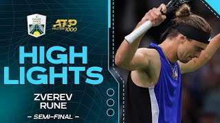 Zverev v Rune semifinal Highlights  Rolex Paris Masters 2024 [upl. by Boucher]