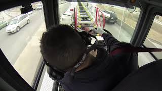 Tiller Drivers View of Firetruck Response [upl. by Airdnaid]