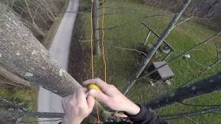 25 Tree to Tree Traverse  one throwline amp rare earth magnet method [upl. by Diraf]