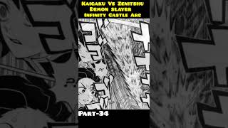 Upper Moon 6 Kaigaku Vs Zenitshu Epic Fight Movement demonslayer kmy tanjiro shorts [upl. by Anivek]