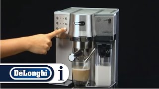 How to make a cappuccino in your DeLonghi EC 860 coffee maker [upl. by Copp]