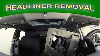 Headliner Removal For Paintless Hail Damage Repair [upl. by Marguerie71]