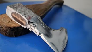 Making Viking Axe from the Cheapest Axe Antique Hatchet Restoration [upl. by Enyaht]