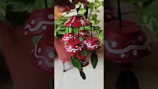 Old diya reuse make wind chime with old diya 🪔 art craftworld [upl. by Aleka605]