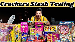 Different Diwali Crackers Testing 2023  Cheapest Crackers Stash Testing Part1 Thakur Saurav Vlog [upl. by Norrehs]