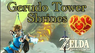 Legend of Zelda Breath of the Wild Gerudo Tower Shrines [upl. by Reddin949]