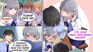 Manga Dub The girl who rejects every boy in class gets embarassed when I say shes cute and [upl. by Eirased]