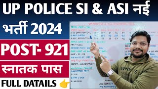 Up Police Si amp Asi New Vacancy 2024  UP Police SI amp ASI Bharti 2024 Age Salary Syllabus Datails [upl. by Eizus775]