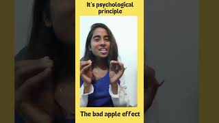 The bad apple effect shortsnegativitysubscribe selflearning followformore [upl. by Ettezus]